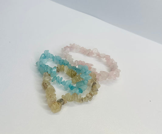 Open heart bracelet set